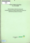 Penyelidikan endapan bauksit daerah Munggu Pasir, Kabupaten Sanggau, Propinsi Kalimantan Barat : SPK No. 07.3-03.2008