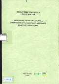 Eksplorasi endapan batubara daerah Sorong, Kabupaten Salawati, Propinsi Papua Barat : SKP No. 07.4-04.2008