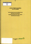 Surat perintah kerja No. 07.1-22.2009 pengukuran batas kp eksploitasi metode eksploitasi metode GPS Geodectic daerah Papandayan, kab. Garut, propinsi Jawa Barat
