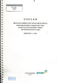 Usulan rencana kerja dan anggaran biaya eksplorasi nikel daerah Buli Dsk, Kabupaten Halmahera Timur, Propinsi Maluku Utara Semester I / 2011