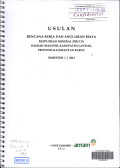 Usulan rencana kerja dan anggaran biaya eksplorasi mineral zircon daerah Mandor, kabupaten Landak, provinsi Kalimantan barat Semester 1/2002