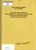 Eksplorasi endapan bauksit daerah Mempawah, kabupaten Pontianak, dan Karangan, kabupaten Landak, provinsi Kalimantan Barat: SPK No. 07.3-01.2011