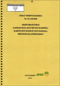 Eksplorasi emas daerah Mao, Batuisi dan Karossa, Kabupaten Mamuju dan Mamasa, Provinsi Sulawesi Barat : SPK No. 07.1-05.2010