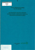 Surat perintah kerja No. 07.3-02.2010 penyelidikan endapan bauksit daerah tayan, kabupaten Sanggau, propinsi Kalimantan Barat