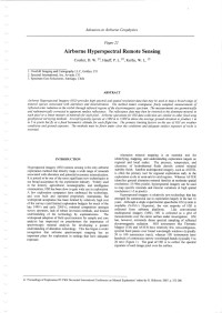 Airborne hyperspectral remote sensing