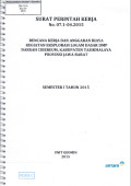 Rencana kerja dan anggaran biaya kegiatan eksplorasi logam dasar DMP Daerah Cibeureum, Kabupaten Tasikmalaya, Provinsi Jawa Barat semester I tahun 2015: SPK No. 07.1-04.2015