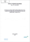 Peninjauan emas DMP Daerah Buru Selatan, Kabupaten Buru Selatan, Provinsi Maluku, semester I tahun 2015: SPK No. 07.1-02.2015