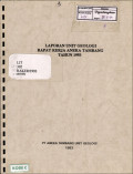 Laporan unit geologi rapat kerja aneka tambang tahun 1993
