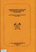 Laporan kegiatan tahun 1999 dan rencana tahun 2000 unit geologi: rapat kerja PT. aneka tambang tahun 2000