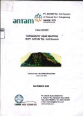 Final report topography lidar mapping in pt. Antam tbk. unit geomin contract no. 831/0505/PUG/2009 (Kalimantan Barat)