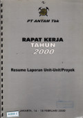 Rapat kerja tahun 2000: Resume laporan unit-unit/proyek