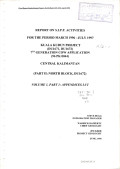 Report on S.I.P.P activities for the period march 1996 - july 1997: Kuala Kurun project (DU1671, DU1672) 7th generation cow application (96 PK 0044) Central Kalimantan (Part II: North Block, DU 1672) Volume 1, part 1: Appendices I-IV