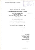 Report on S.I.P.P activities for the period march 1996 - july 1997: Kuala Kurun project (DU1671, DU1672) 7th generation cow application (96 PK 0044) Central Kalimantan (Part II: North Block, DU 1672) Volume 1, part 2: appendix VII