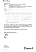 Nota dinas no. 056/O/00/2021 persetujuan laporan akhir eksplorasi nikel laterit Pulau Gag Distrik Waigeo Barat Kepulauan Raja Ampat Provinsi Papua Barat tahun 2020