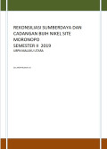 Rekonsiliasi sumberdaya dan cadangan bijih nikel site Monoropo semester II 2019 UBPN Maluku Utara Doc.MOR-RE2019-2-0