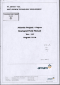 Atlantis Project - Papua Geologist Field Manual Ver. 1.0 August 2019