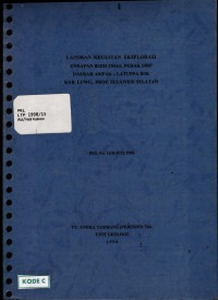 Laporan kegiatan eksplorasi endapan bijih emas, perak dmp daerah Ampak-Latuppa dsk Kab. Luwu, Prop. Sulawesi Selatan: PKLNo.15/D-P/22/1998