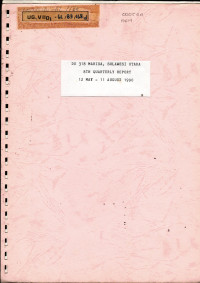 Quarterly report on gold exploration DU 318 Marisa, Sulawesi Utara 8th quarterly report 12 May-11 August 1990