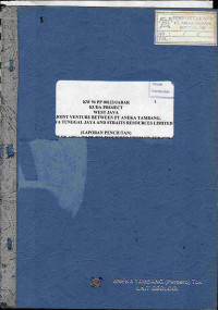 KW 96 PP 00123/Jabar kuda project West Java, a joint venture between PT Aneka Tambang, PT Basya Tunggal Jaya and Straits Resources Limited, (laporan penciutan) report on area to be relinquished from KP, Feb. 1998