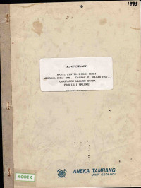 Laporan hasil penyelidikan umum mineral, emas, dmp., daerah P. Bacan dsk., Kabupaten Maluku Utara, Propinsi Maluku: DU-400/Maluku