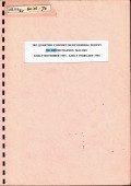 3rd quarterly report on KP general survey DU 402 Obi Islands, Maluku, early November 1993 - early February 1994