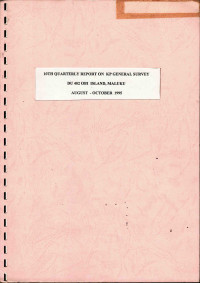 10th quarterly report on KP general survey DU 402 Obi Islands, Maluku, August - October 1995