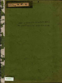 Laporan perjalanan dinas ke Bima (Sumbawa) DAN Flores (Reo) tgl: 20 Nov s/d 9 Des 1984
