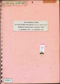 18th Quarterly Report On Gold-Copper Exploration DU 353 (Ex DU 317) Motomboto-Tombulilato, Sulawesi Utara: 12 November 1992 - 11 February 1993