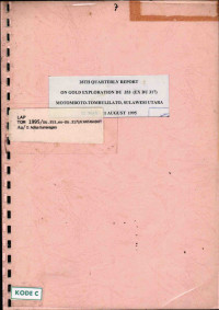 28th Quarterly Report On Gold-Copper Exploration DU 353 (Ex DU 317) Motomboto-Tombulilato, Sulawesi  Utara: 12 May - 11 August 1995