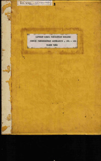 Laporan kerja penelitian geolgi proyek pengembangan Sangkaropi, Sul-Sel tahun 1982