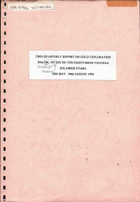 23rd quarterly report on gold exploration DU 356, 357 (EX DU 319) Paguyaman-Taludaa Sulawesi Utara 05th May - 04th August 1994