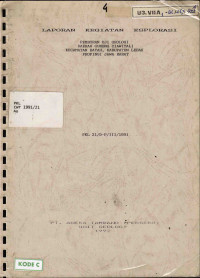 Laporan kegiatan eksplorasi pemboran uji geologi daerah Gunung Ciawitali kecamatan Bayah, Kabupaten Lebak Provinsi Jawa Barat: PKL 21/D-P/III/1991