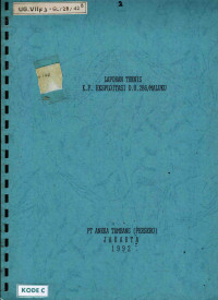Laporan teknis K.P. eksploitasi D.U.286/MALUKU