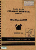 Data base cadangan bijih nikel Pulau Halmahera lembar p. 6