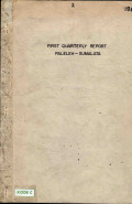 First quarterly report Paleleh - Sumalata