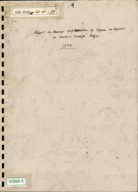 Report on survey/exploration of copper ore deposit in Tanah Toraja Region