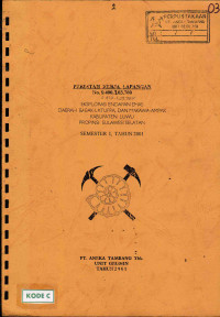 Eksplorasi endapan emas daerah Babak-Latuppa , dan Makawa-Ampak Kabupaten Luwu Propinsi Sulawesi Selatan: Semester I, Tahun 2001