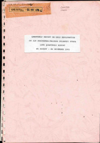 Quarterly report on gold exploration DU 319 Paguyaman - Taludaa, Sulawesi Utara 12th quarterly report 5 August - 4 November 1991