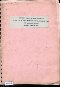 Quarterly Report on Gold Exploration DU 342 (EX DU 300), Kwandang-Boroko, Sulawesi Utara: 6th Quaterly Report January - March 1989