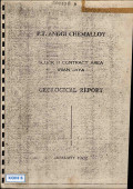 Geological report block II Irian Jaya