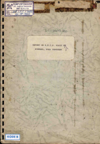 Report on S.K.I.P visit to Sumbawa, Nusa Tenggara