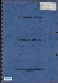 Rencana bisnis PT. Geomin Antam