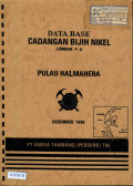 Data base cadangan bijih nikel Pulau Halmahera lembar p. 8