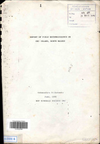 Report of field reconnaissance on Obi Island, North Maluku