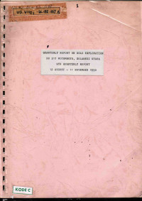 Quarterly report on gold exploration DU 317 Motomboto, Sulawesi Utara 9th quarterly report 12 August - 11 November 1990