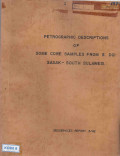 Petrographic descriptions of some core samples from S. Doi, Sasak - South Sulawesi: Geoservices report 3/42