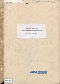 Laporan kegiatan kuasa pertambangan esplorasi DU. 325/Sulut