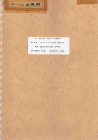 Report on activities during the exploration stage October 1988 - October 1992: PT. Antam Lanut Mining