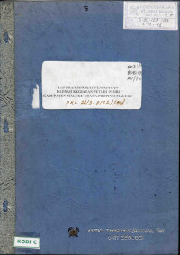 Laporan singkat peninjauan daerah kegiatan Peti di P. Obi kabupaten Maluku Utara Provinsi Maluku PKl 26/D-8/22/1998