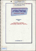 Analisa pendapatan P.T. Angeta (1998-2006): Sebuah kajian internal